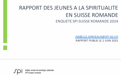 Le rapport à la spiritualité des jeunes adultes en Suisse romande : Une enquête du SPI Suisse romande